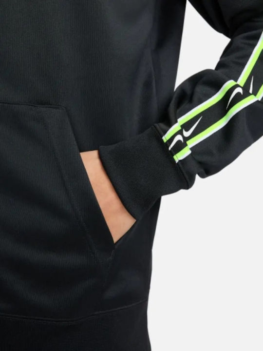 Sportswear Repeat Men's Cardigan Hooded Black