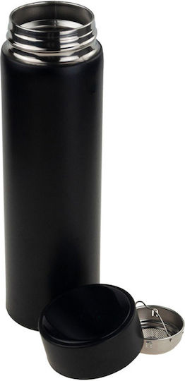 Μπουκάλι Θερμός Ανοξείδωτο BPA Free 500ml Μαύρο