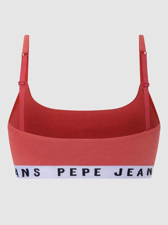 Pepe Jeans Frauen Sport-BHs Sport-BH Rot mit Polsterung