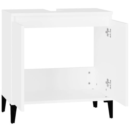 vidaXL Countertop without Sink L58xW33xH60cm White