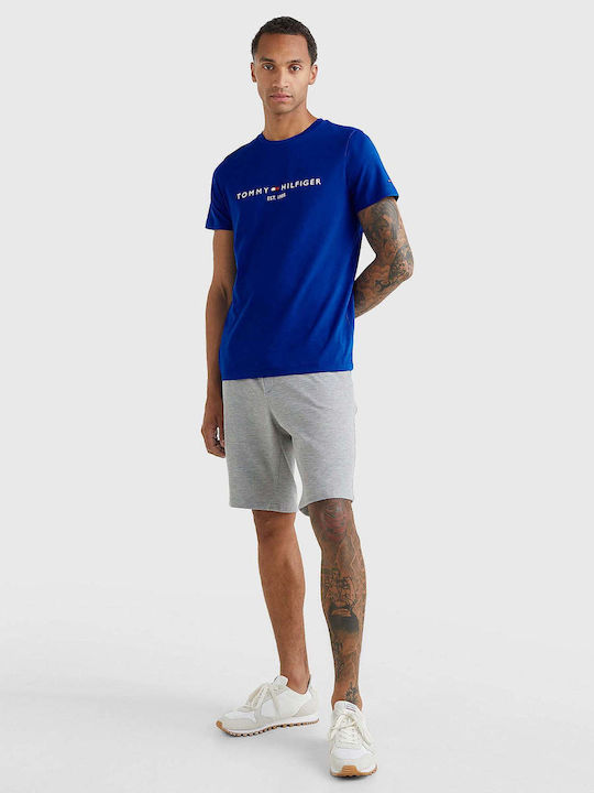 Tommy Hilfiger Herren T-Shirt Kurzarm Marineblau