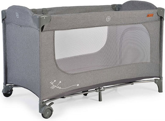 Cangaroo Skyglow Παρκοκρέβατο με Στρώμα Γκρι 125x62cm