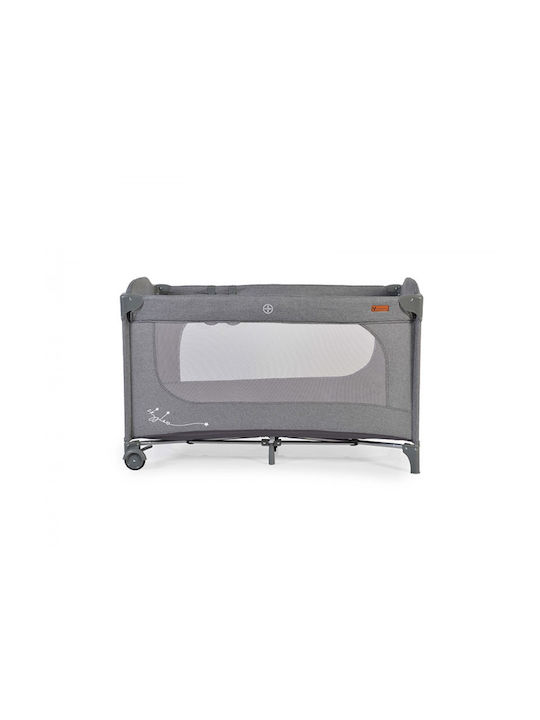 Cangaroo Skyglow Playpen with Mattress Gray 125x62cm