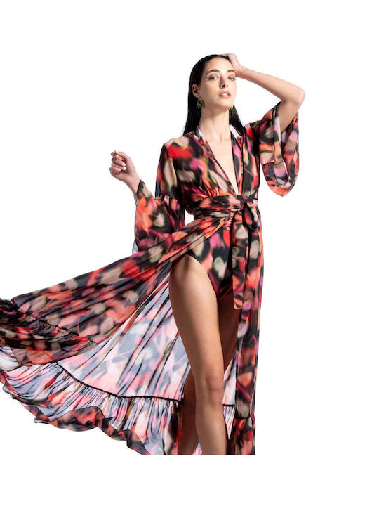 Flori rochie Kimono