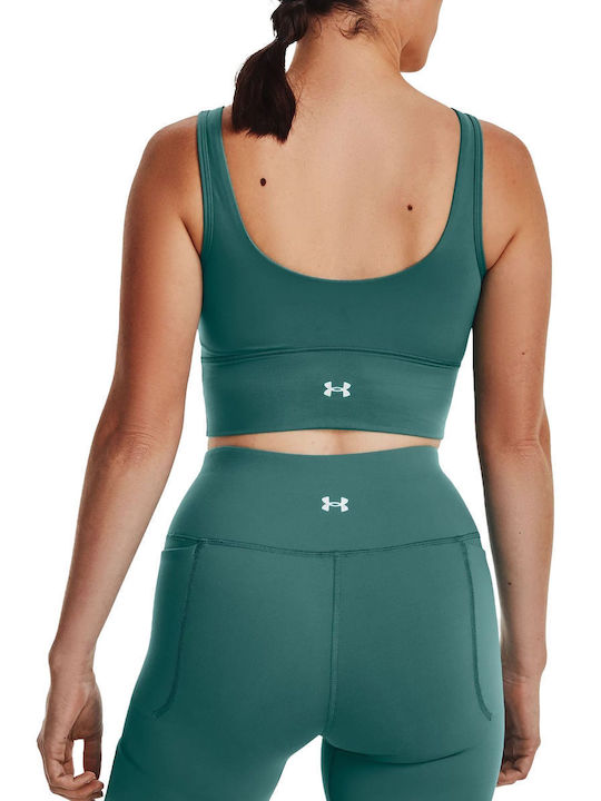 Under Armour Meridian Crop Top Sportiv pentru Femei fără Mâneci Verde