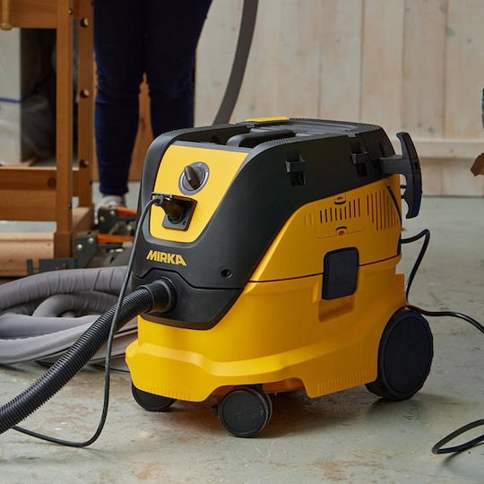Mirka 1230 L PC EU Staubsauger Flüssigkeiten / Feststoffe 1200W mit Kunststoff Behälter 30Es