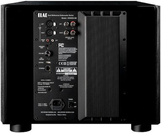 Elac DS1000 DS1000 Subwoofer Autoîntăritor Fără Fir cu Difuzor de Bas 10" 1000W Negru