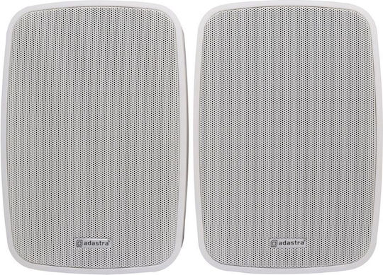 Adastra BG5A-W Αυτοενισχυόμενα Επιτοίχια Ηχεία 20W (Ζεύγος) Λευκά