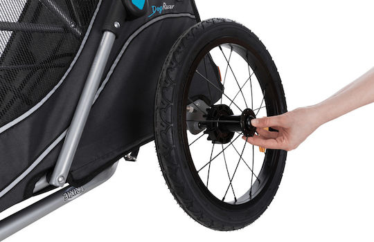 Trixie Waterproof Dog/Cat Carrying Gray Bicycle Trailer L63xW95xH90cm