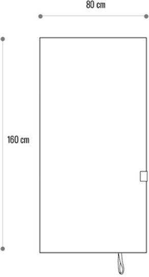Terra Nation MiriMoe Πετσέτα Microfiber Σώματος 200gr/m² Αντιβακτηριδιακή Μπλε 160x80εκ.