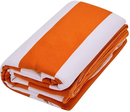 CressiSub Fast Drying Microfiber Body Antibacterial Towel Stripe Tangerine 180x90cm