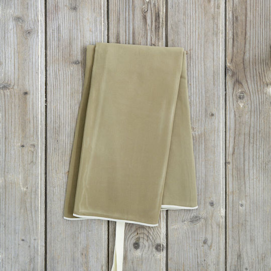 Nima Riva Microfiber Body Double-Sided Towel Gold Brown 160x90cm