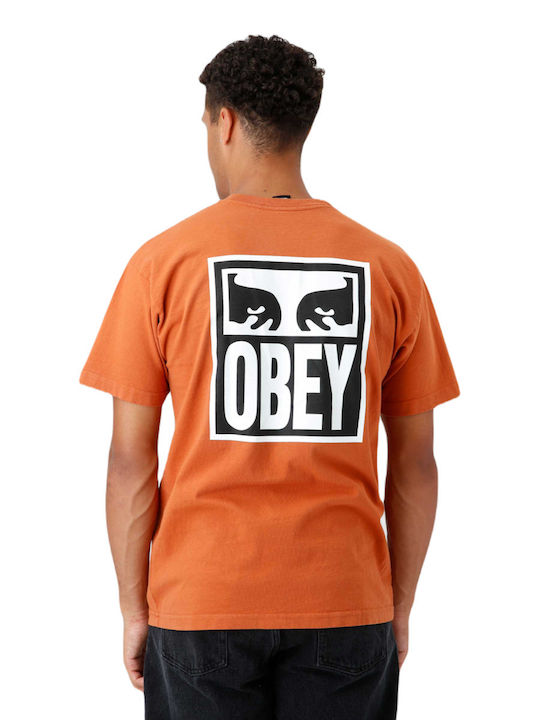 OBEY EYES ICON 2 HEAVYWEIGHT TEE BOMBAY BROWN Obey brown 166912142