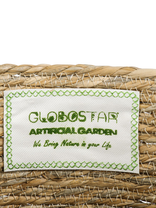GloboStar Tinos Planter Wicker Beige 35x35x30cm.