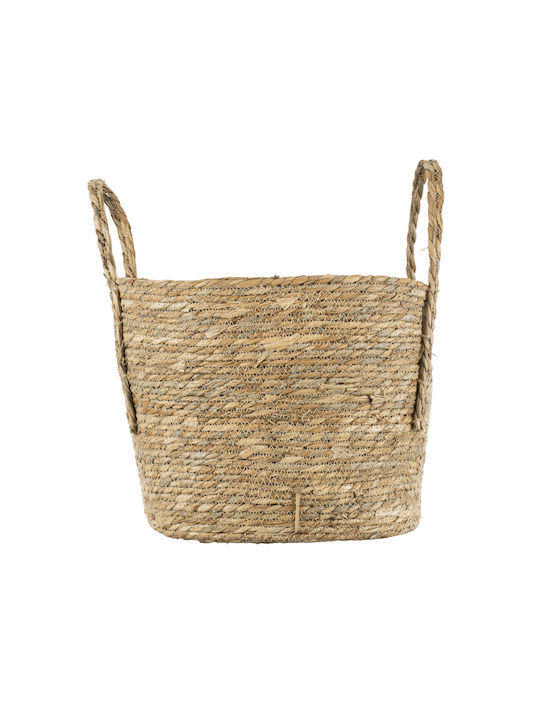 GloboStar Tinos Planter Wicker Beige 35x35x30cm.