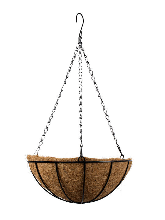 GloboStar Salamina Hanging Planter Metal Brown 30x30x15cm.
