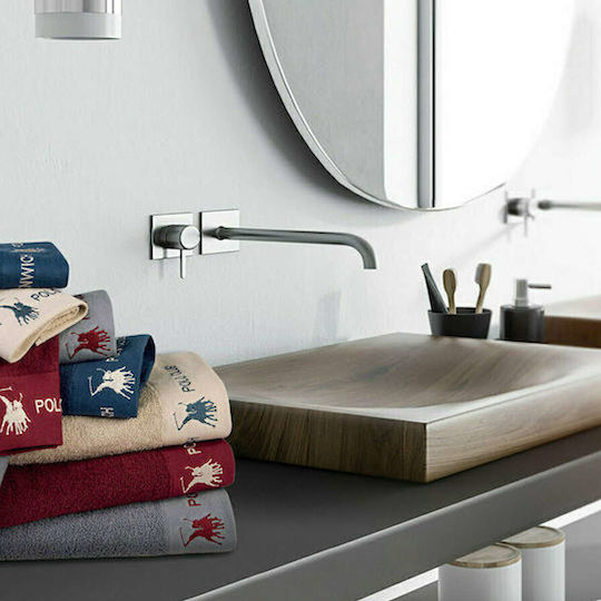 Greenwich Polo Club Bath Towel Set 3pcs Burgundy Weight 480gr/m²