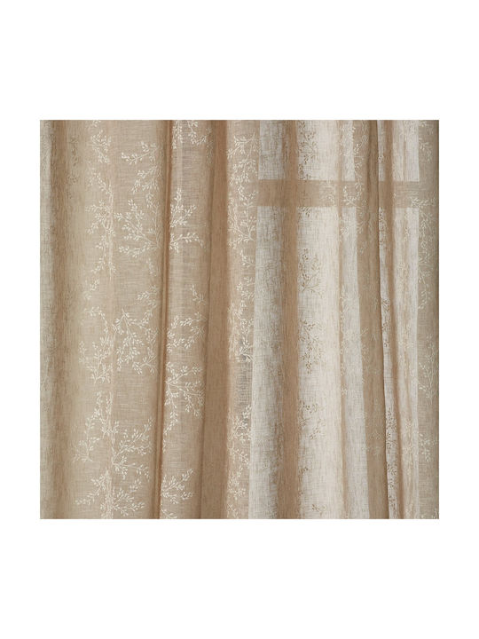 Whitegg Curtain with Pencil Pleat K0112 4 Sand 270x280cm