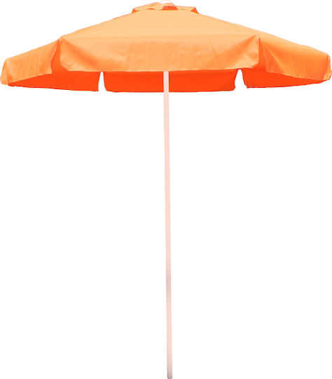 Professioneller Rundschreiben Garten- und Terrassen-Sonnenschirm Metall Orange Φ2m