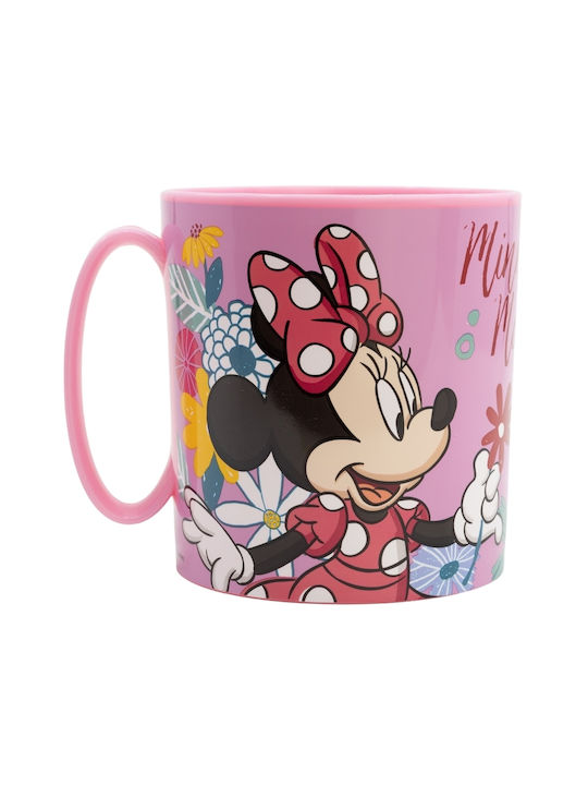 Stor Minnie Mouse Spring Look Cană Plastic Roz 350ml 1buc