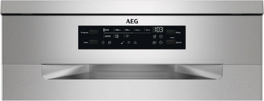 AEG Freistehender Geschirrspüler für 13 Gedecke B59.8xH85cm Inox