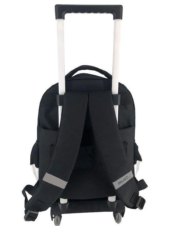 Must Team School Bag Trolley Elementary, Elementary Black with Water Bottle Holder 30Liters