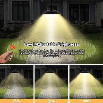 Hängend Solarleuchte Warm zu kühlem Weiß mit Fotokontakt und Fernbedienung