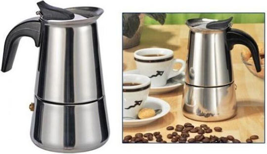 Inox Espresso Coffee Maker Gray 2 Cups