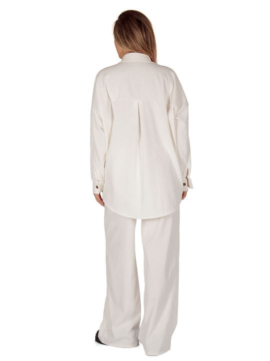 Women's White Set with Pants
