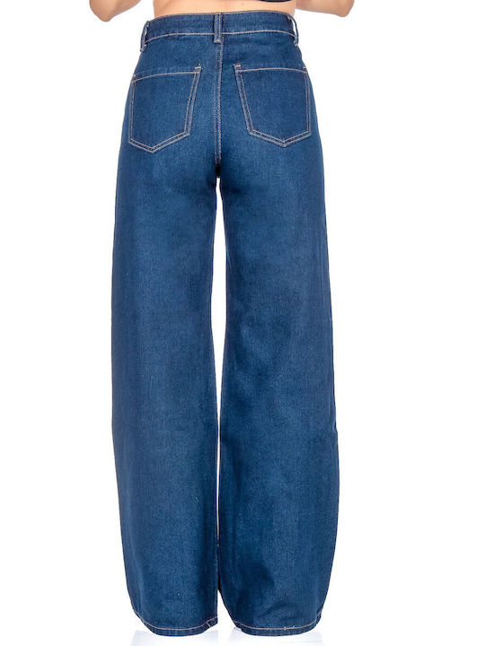 Silia D High Waist Women's Jean Trousers Flared