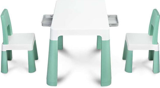 1011 Kids Table and Chairs Set made of Plastic Mint Toyz