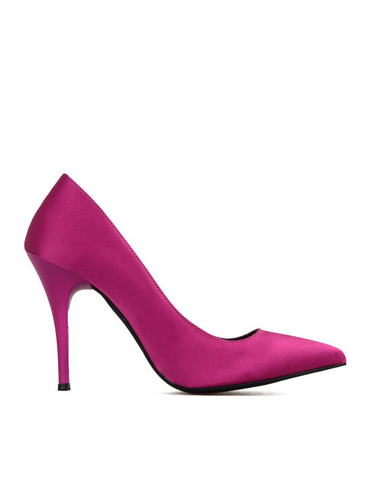 Pantofi cu toc Fuchsia