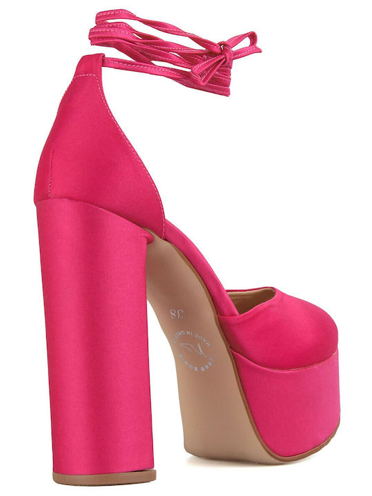 Silia D Leather Fuchsia Heels