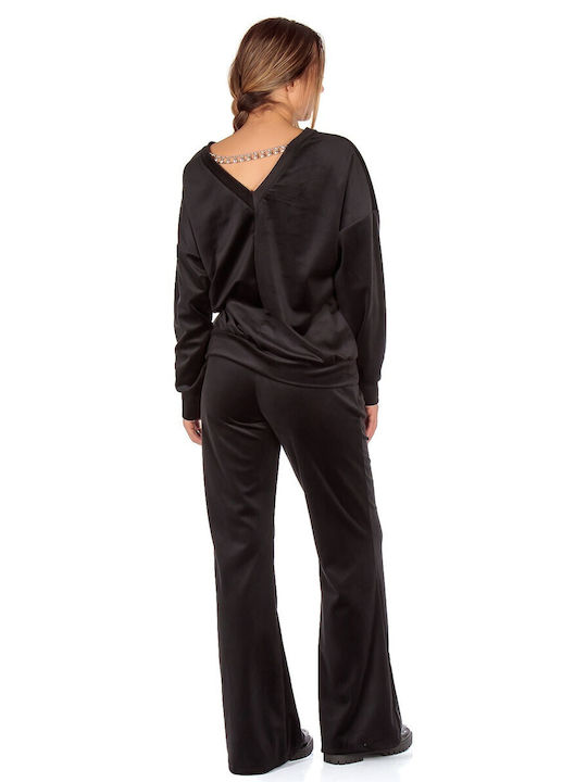 Set de Trening Catifea Negru