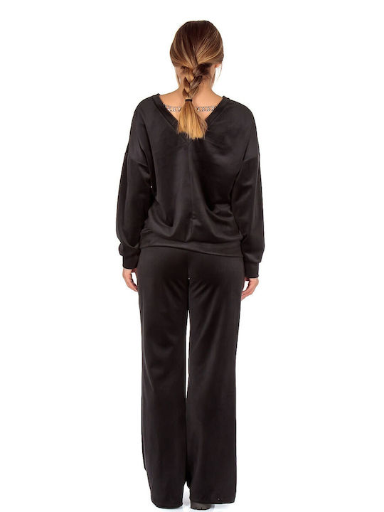 Set de Trening Catifea Negru