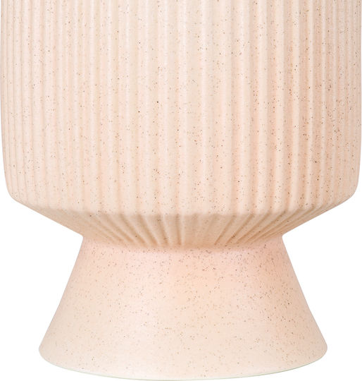 GloboStar Capri Planter Ceramic Beige with Stand 9.5x9.5x25cm.