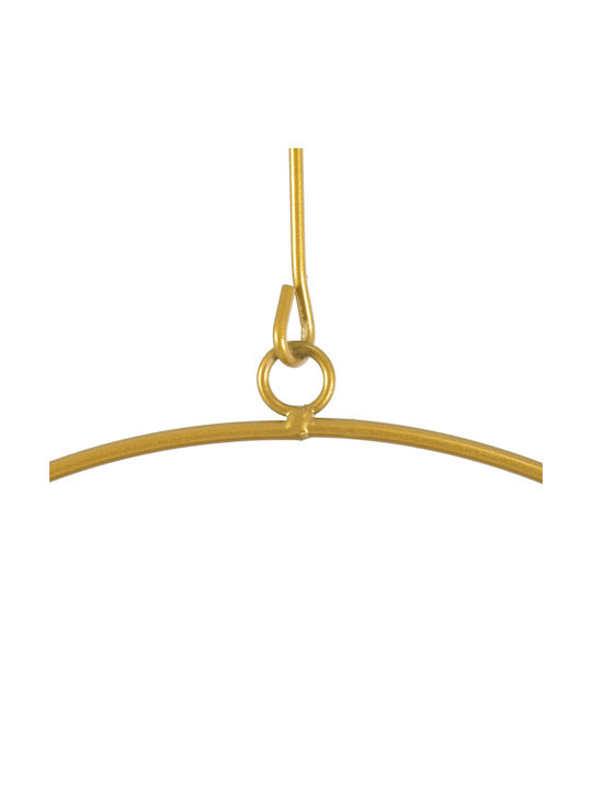 GloboStar Tilos Висящи Саксия Металик Златист 35x35x15εκ.