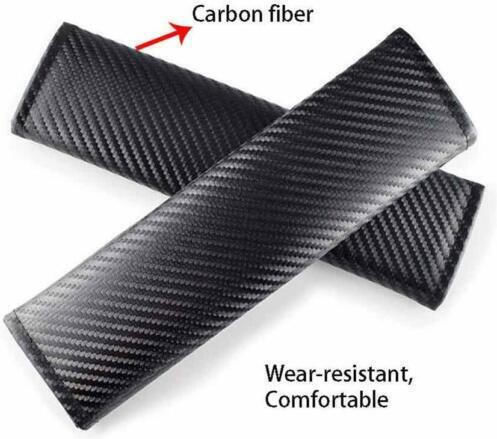 Mizoo Set of 2pcs Car Seat Belt Pads Black