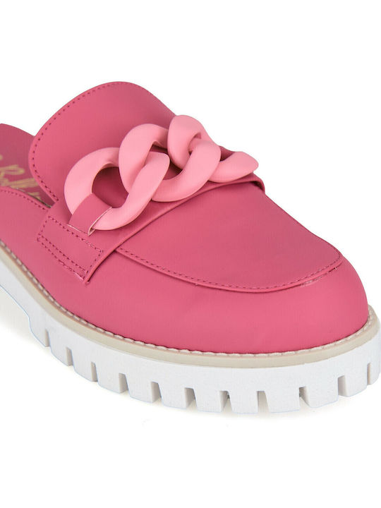 Flat Mules σε Φούξια Χρώμα