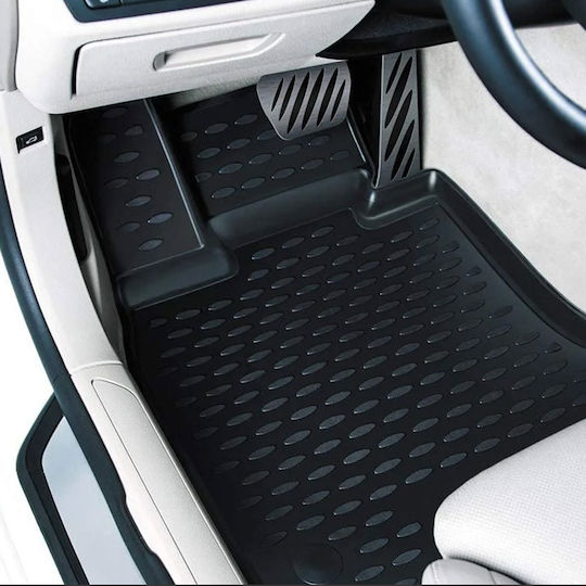 Novline Set of Front and Rear Mats 4pcs Tray Type for Audi e-tron 5D 2018 Black