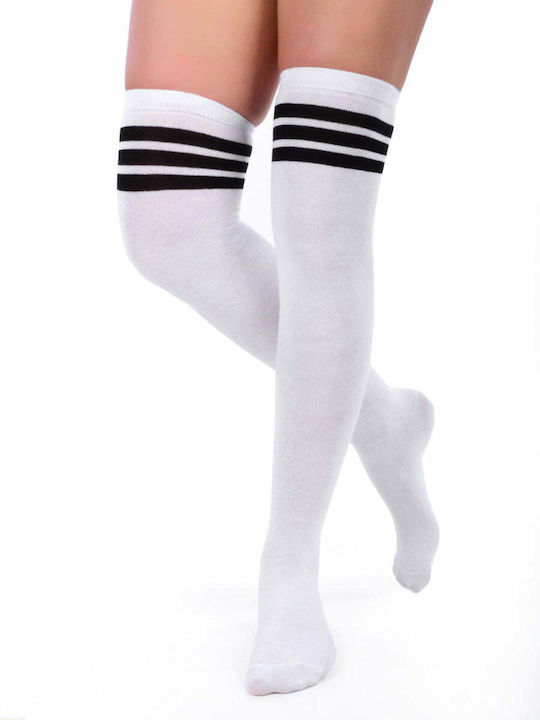 Axidwear Γυναικείες Κάλτσες Λευκές Axidwear Γυναικείες Κάλτσες Λευκές