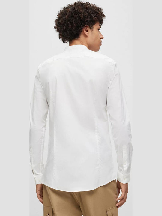 Enrique Long-sleeved Cotton Shirt White