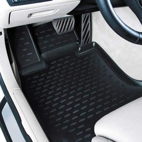 Novline Set of Front and Rear Mats 4pcs Tray Type for Audi A1 (8X) 5D Sportback 2014 Black