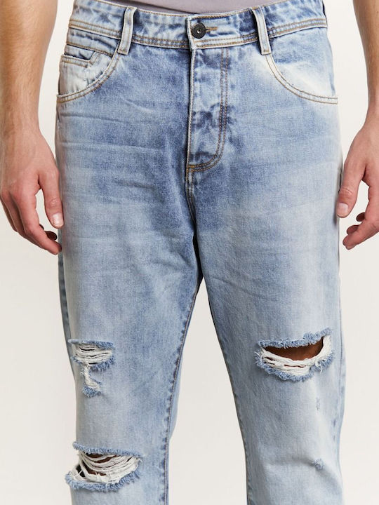 Edward Jeans MP-D-JNS-S23-027 Ανδρικό Παντελόνι Τζιν σε Ίσια Γραμμή Μπλε