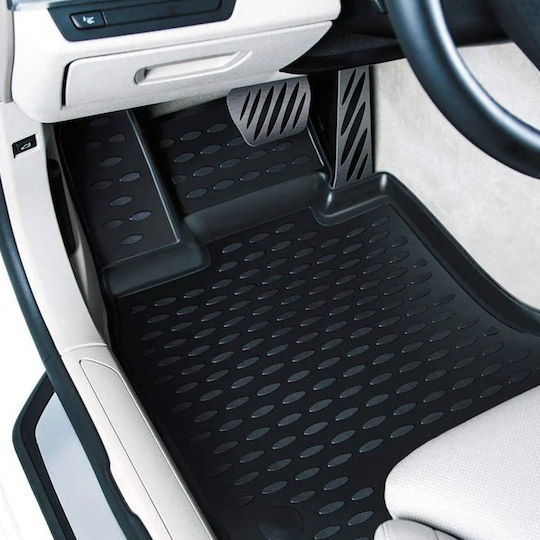 Novline Set of Front and Rear Mats 4pcs Tray Type for Ford S-Max II / Galaxy III 5D 2015 Black