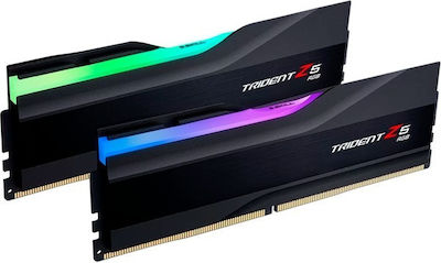 G.Skill Trident Z5 RGB 48GB DDR5 RAM cu 2 module (2x24GB) și Viteză 7200 pentru Desktop