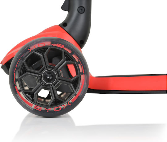 Byox Kids Foldable Scooter Bolt 3-Wheel for 3+ Years Red