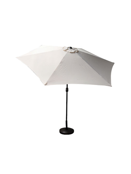 Umbrelă Rotundă Din Aluminiu Graciosa Bej / Negru Φ3xÎ2,55m