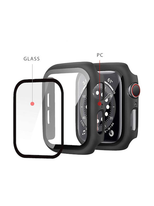 Tech-Protect Defense 360 Plastic Case with Glass in Transparent color for Apple Watch 4, 5, 6, SE (40mm)