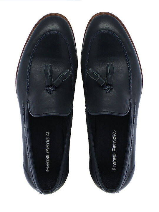 Men's Leather Moccasins Blue